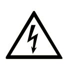 Знак W08 Опасность поражения электрическим током •ГОСТ 12.4.026-2015• (Пластик 300 X 300) белый фон
