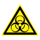 Знак W16 Осторожно. Биологическая опасность (Инфекционные вещества) •ГОСТ 12.4.026-2015• (Пленка 200 х 200)