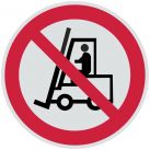 Знак P07 Запрещается движение средств напольного транспорта •ГОСТ 12.4.026-2015• (Световозвращающий Пленка 200 х 200)